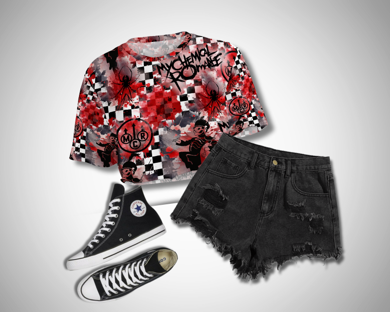 Black Parade Cropped Tee