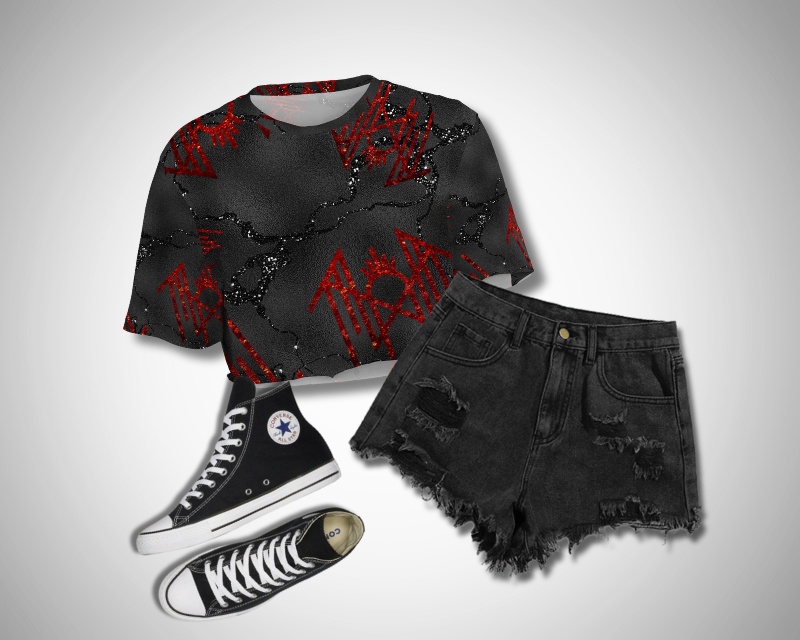 Funeral Pyre - Womens Cropped Tee