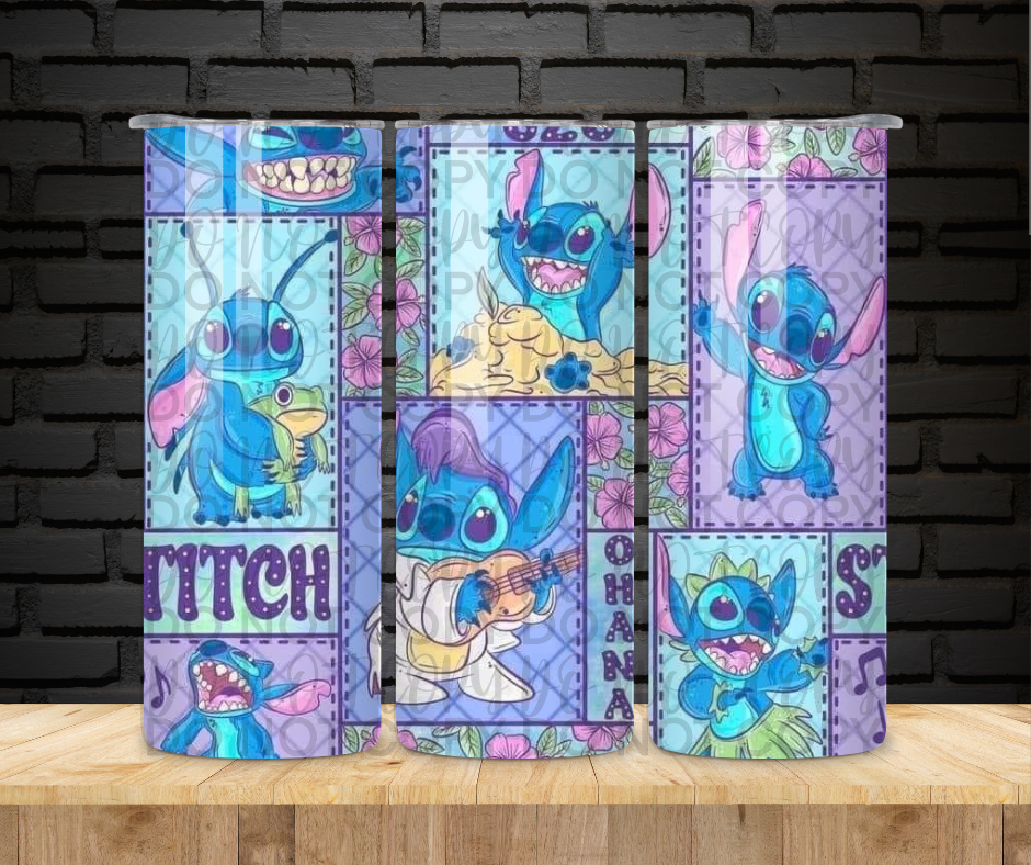 Blue Alien - 20 oz Stainless Steel Tumbler