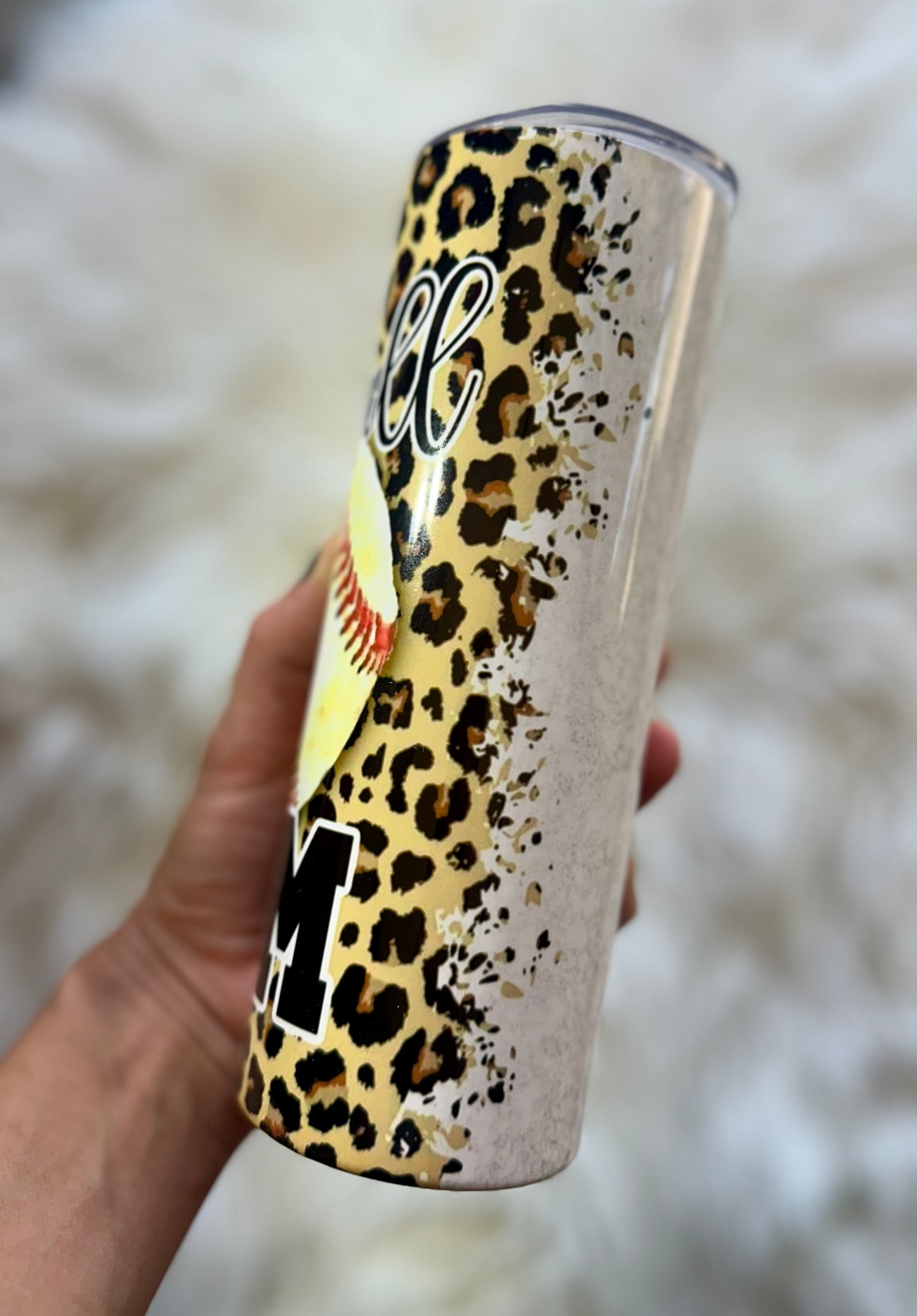 Cheetah Baseball Mom - 20 oz Tumbler