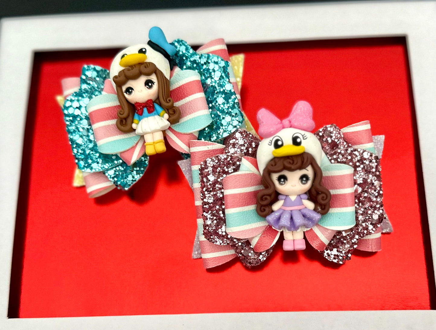 Mr. and Mrs. Duck - Bow Set