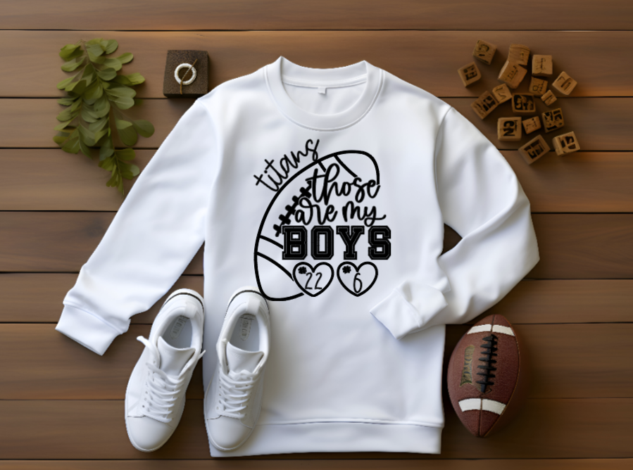 Personalized Football Mom Sweatshirt