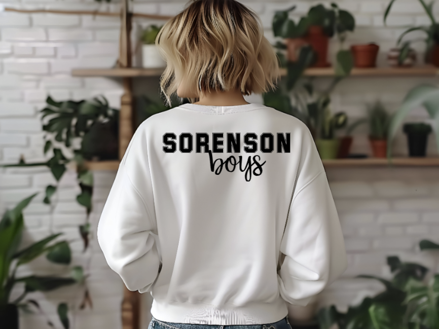 Personalized Football Mom Sweatshirt