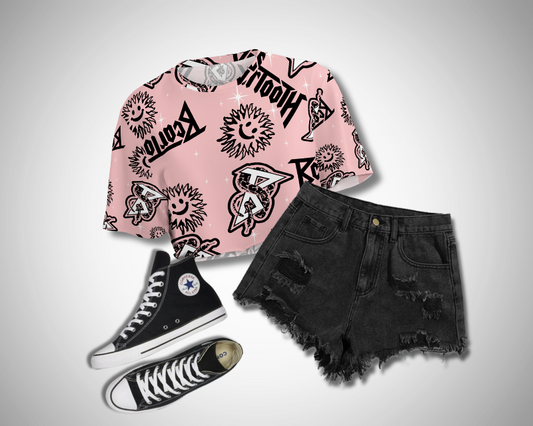 Sunshine - Short Sleeve Cropped Tee