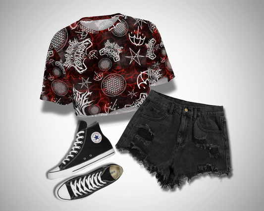 Doomed - Short Sleeve Cropped Tee