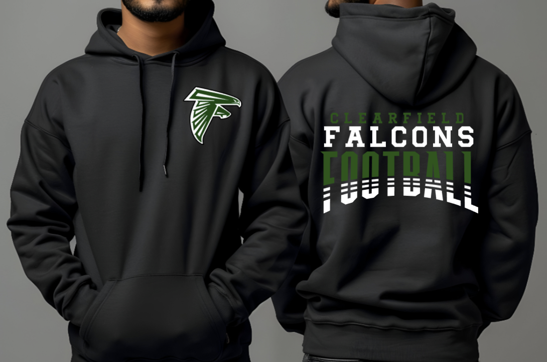 Team Mascot Football Hoodie
